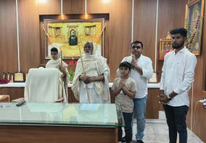 Along with having the darshan of Gurudevshri Gunaratna Surishwarji Maharaj, Union Minister Shri C. R. Patil was very impressed after getting information about the work of our organization.