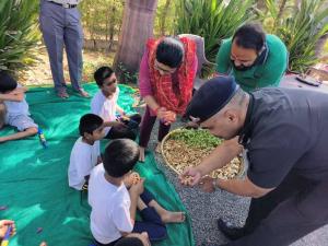 Samprat Institute, the Lieutenant Colonel celebrated Holi with disabled orphans, making the festival inspiring.